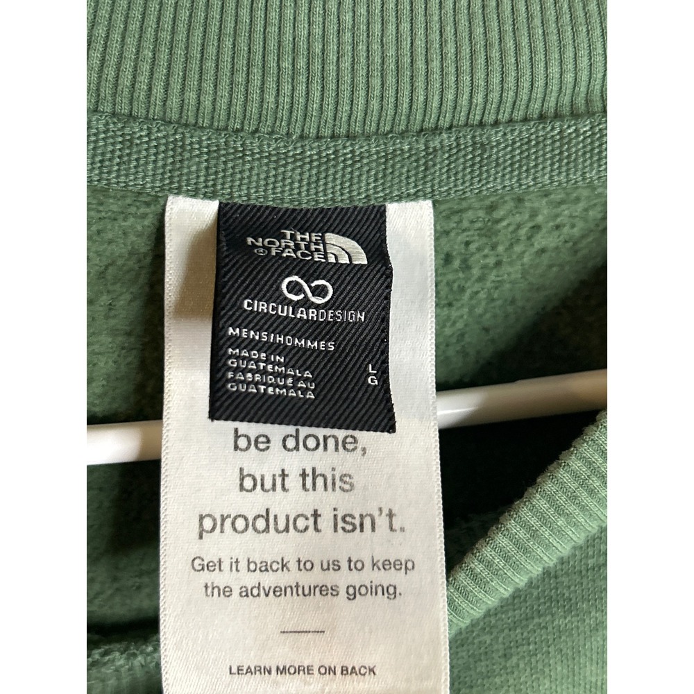 The North Face Green Sweatshirt Mens Large - Picture 2 of 8